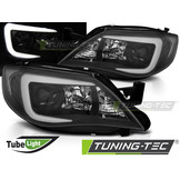 Koplampen met parkeerlicht SUBARU IMPREZA III GH 07-12 TUBE ZWART