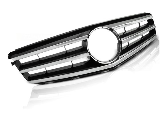 Grill geschikt voor MERCEDES W204 07-14 AVANTGARDE CHROOM-BLACK