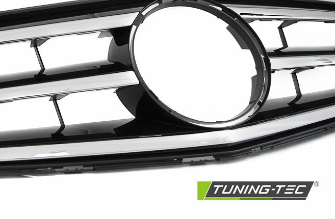 Grill MERCEDES W204 07-14 AVANTGARDE CHROOM-BLACK