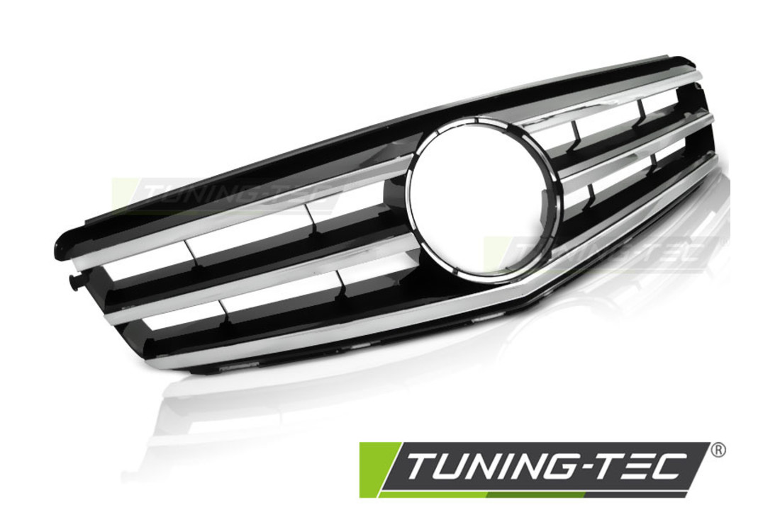 Grill geschikt voor MERCEDES W204 07-14 AVANTGARDE CHROOM-BLACK