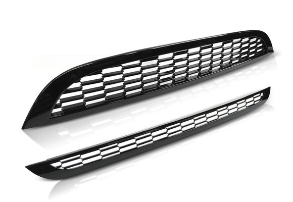 Grill MINI COOPER 01-06 R50 / R53 S TYPE GLANZEND ZWART