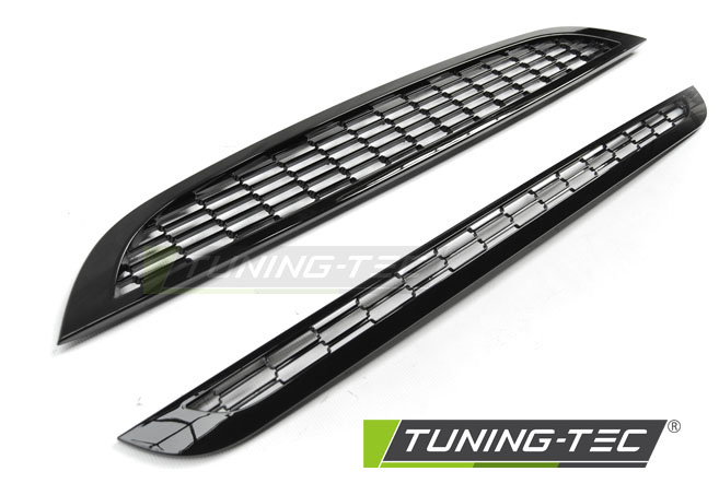 Grill MINI COOPER 01-06 R50 / R53 S TYPE GLANZEND ZWART