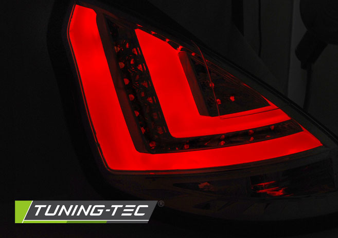 Achterlichten geschikt voor FORD FIESTA MK7 12-16 HB SMOKE LED STRIP