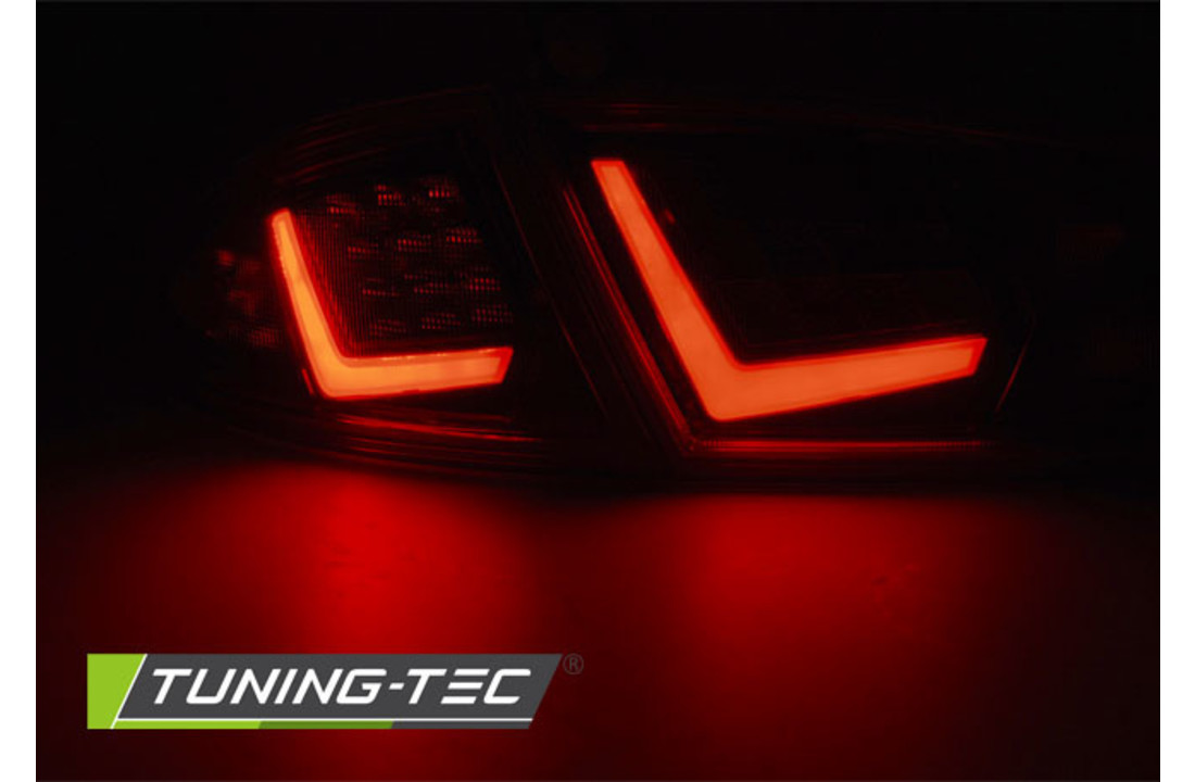 Achterlichten geschikt voor SEAT LEON 03 09-12 ROOD LED STRIP