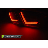 Achterlichten geschikt voor SEAT LEON 03 09-12 ROOD LED STRIP