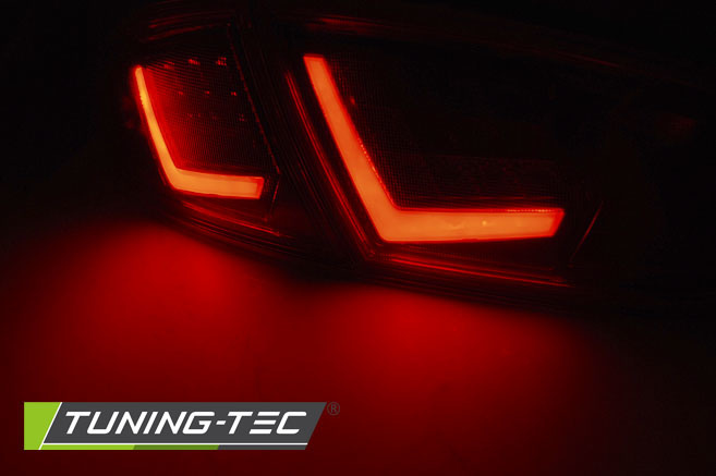 Achterlichten geschikt voor SEAT LEON 03 09-12 ROOD LED STRIP