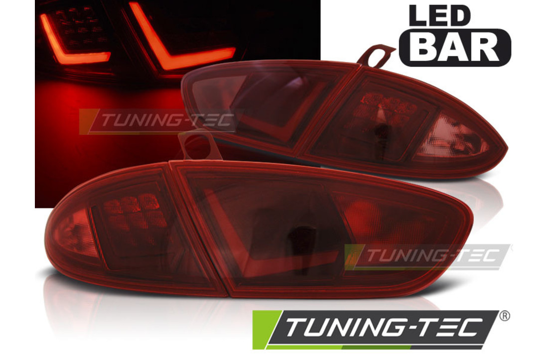 Achterlichten geschikt voor SEAT LEON 03 09-12 ROOD LED STRIP