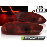 Achterlichten geschikt voor SEAT LEON 03 09-12 ROOD LED STRIP