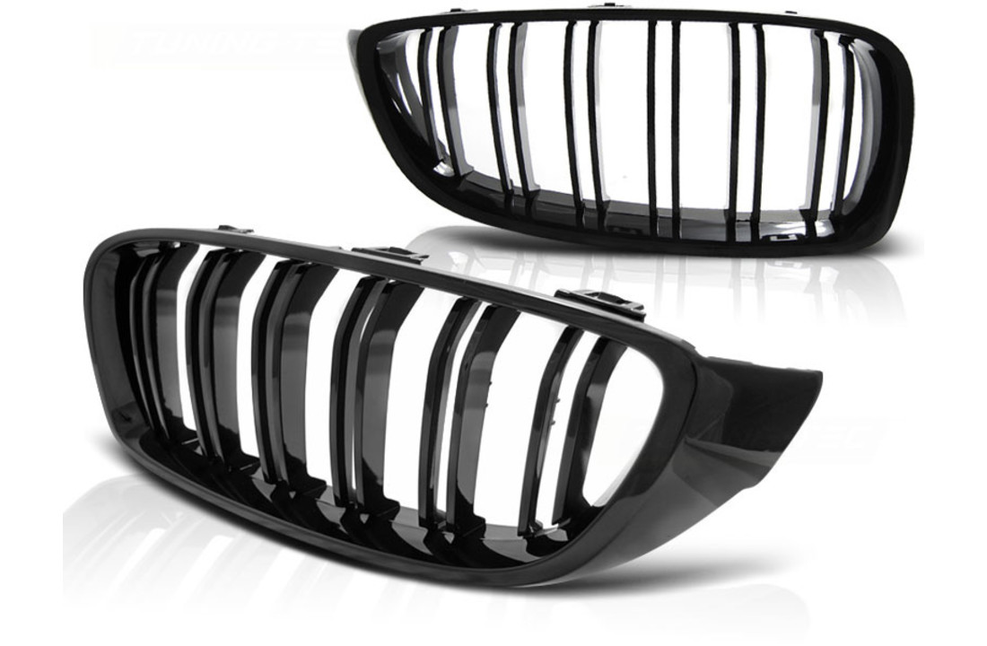 Grill geschikt voor BMW F32 F33 F36 13- M4 LOOK GLANZEND ZWART