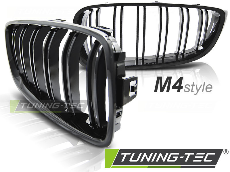 Grill geschikt voor BMW F32 F33 F36 13- M4 LOOK GLANZEND ZWART