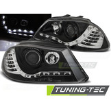 Koplampen met parkeerlicht geschikt voor SEAT IBIZA 6L 04 02-08 ZWART