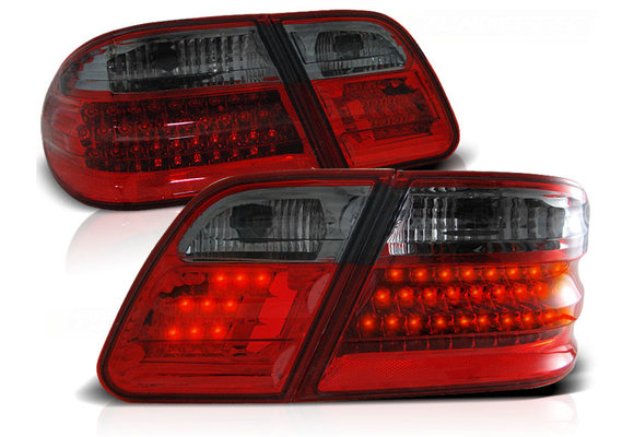 Achterlichten geschikt voor MERCEDES W210 E-Klasse 95-03 02 ROOD SMOKE LED