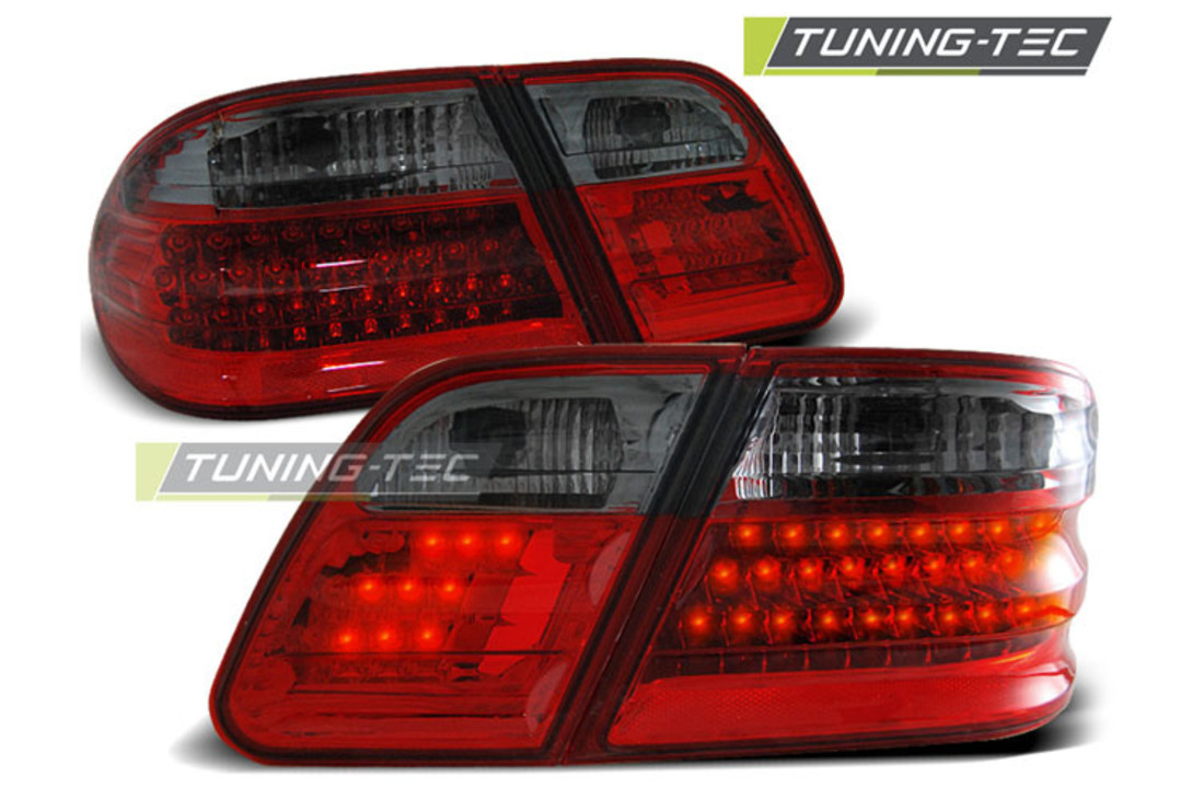 Achterlichten geschikt voor MERCEDES W210 E-Klasse 95-03 02 ROOD SMOKE LED