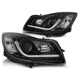 Koplampen OPEL INSIGNIA 08-12 ZWART TUBE LIGHTS