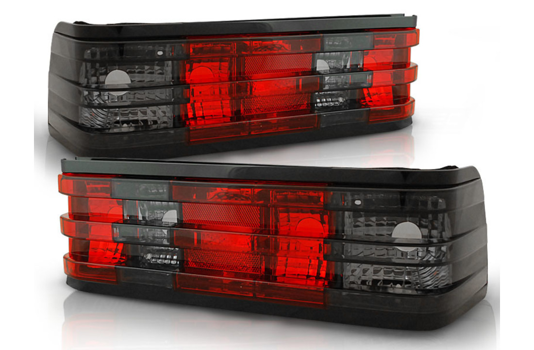 Achterlichten MERCEDES W201/190 12 82-05 93 ROOD SMOKE
