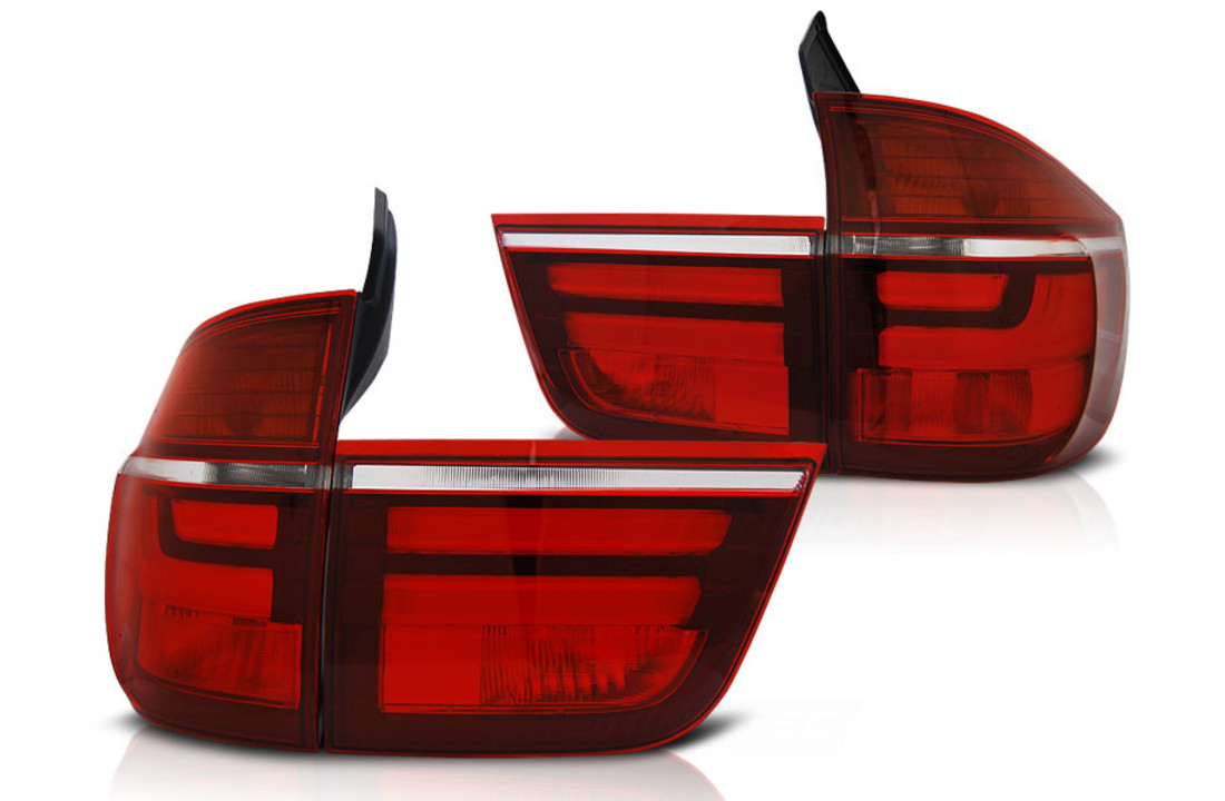 Achterlichten geschikt voor BMW X5 E70 03 07-05 10 ROOD HELDER LED