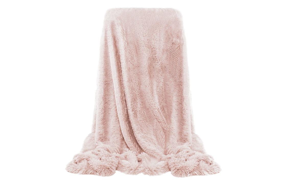 Deken 220 x 200 cm roze - extra zacht - polyester