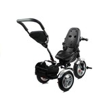 Driewieler kinderwagen zilver - met zonnevizier