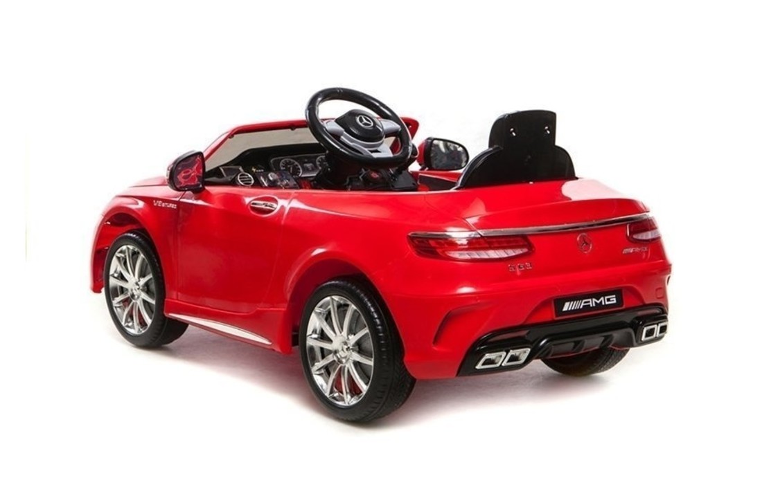 Mercedes S63 AMG - luxe kinderauto - elektrisch bestuurbaar - rood