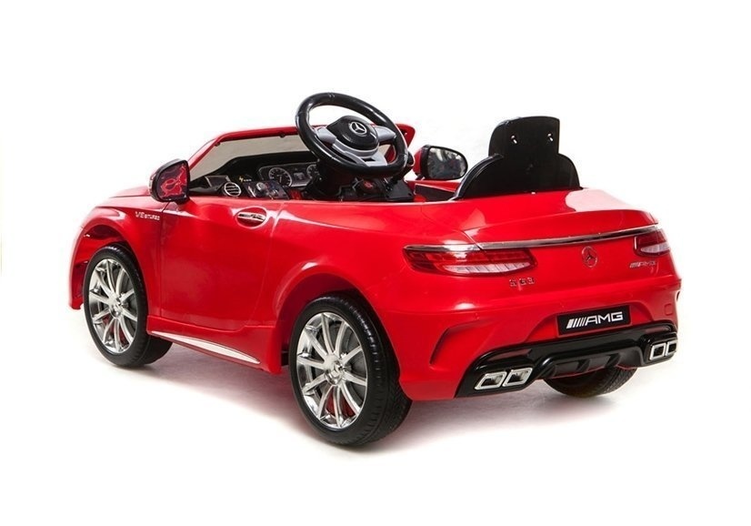 Mercedes S63 AMG - luxe kinderauto - elektrisch bestuurbaar - rood