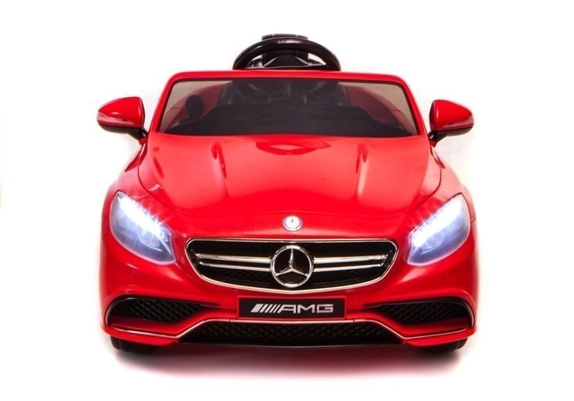 Mercedes S63 AMG - luxe kinderauto - elektrisch bestuurbaar - rood