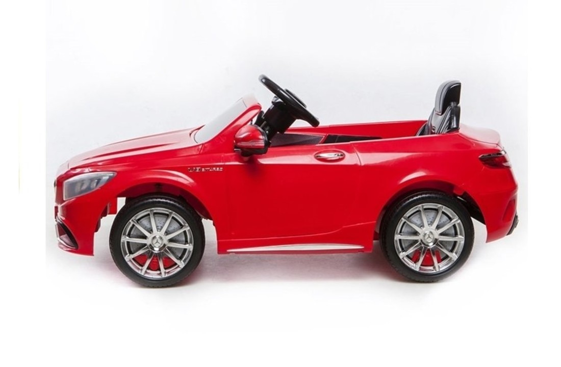 Mercedes S63 AMG - luxe kinderauto - elektrisch bestuurbaar - rood