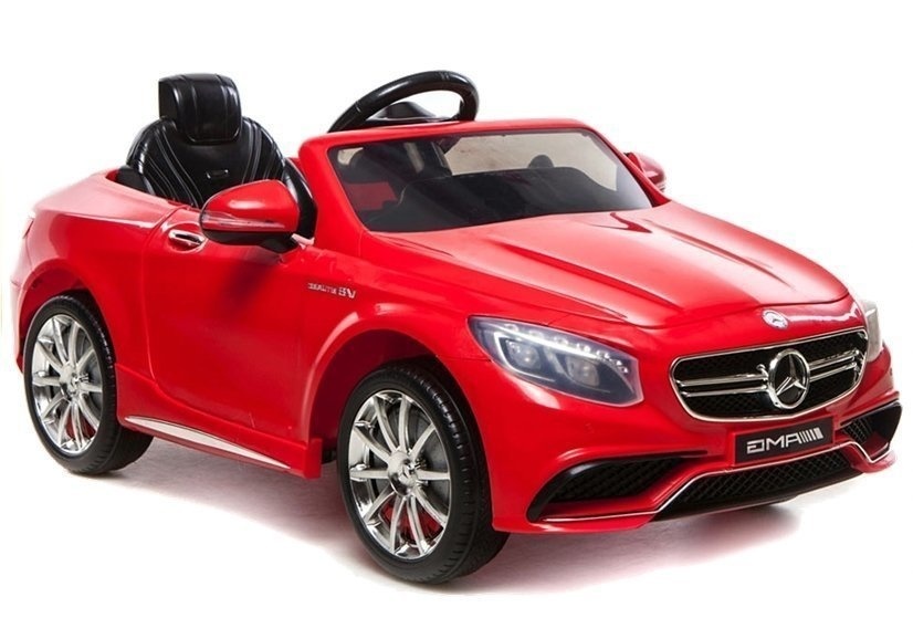 Mercedes S63 AMG - luxe kinderauto - elektrisch bestuurbaar - rood