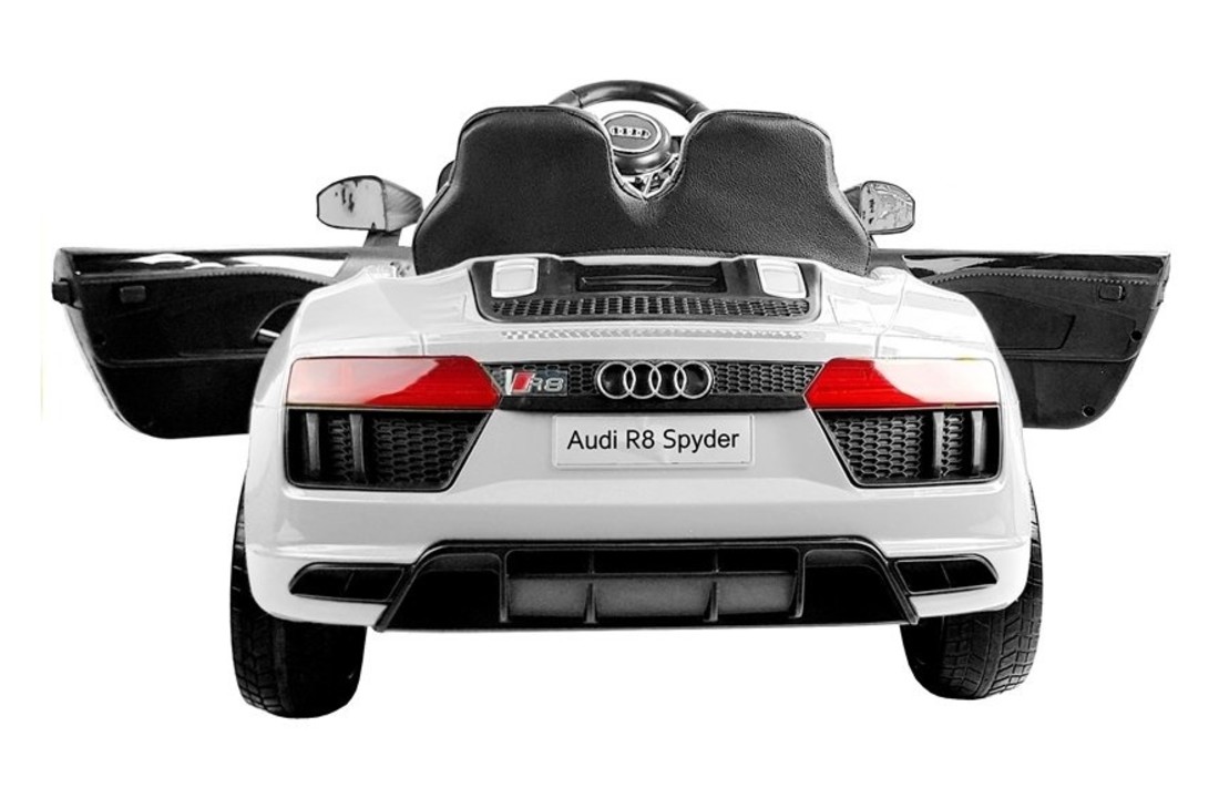 Audi R8 Spyder - supercar kinderauto - elektrisch bestuurbaar - wit