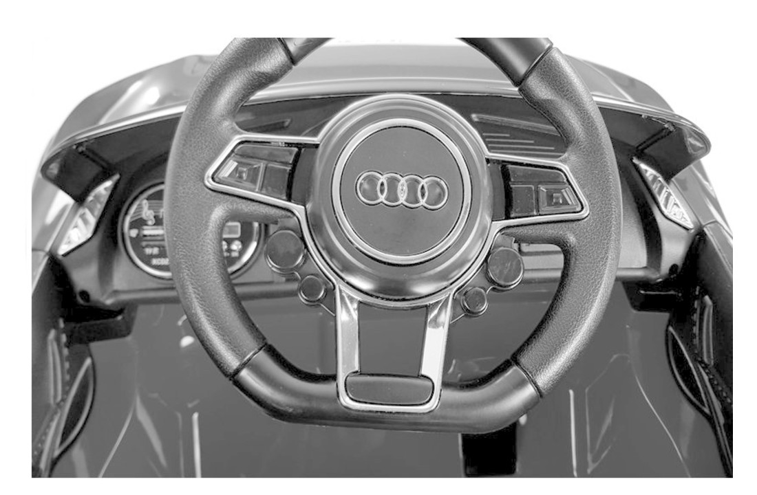 Audi R8 Spyder - supercar kinderauto - elektrisch bestuurbaar - wit