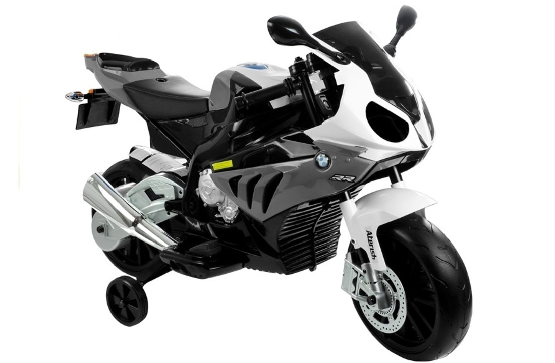 Elektrische kindermotor BMW S1000RR wit 12V
