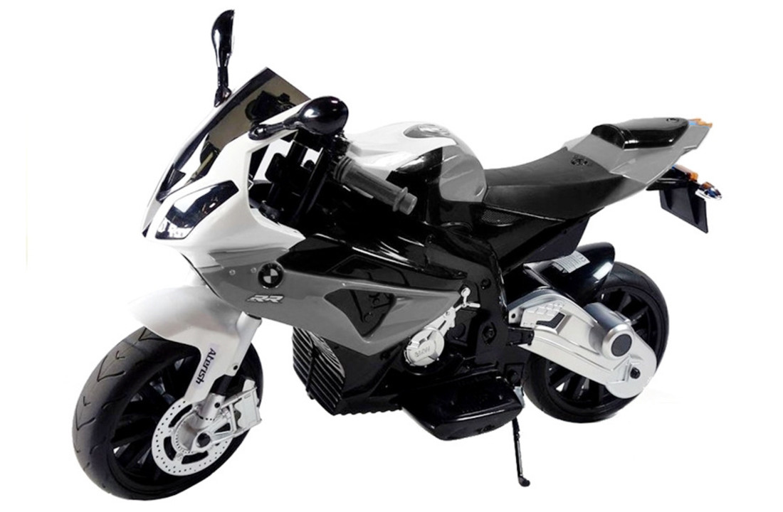 Elektrische kindermotor BMW S1000RR wit 12V