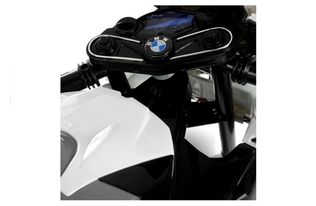 Elektrische kindermotor BMW S1000RR wit 12V