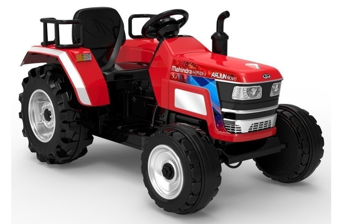 Elektrisch bestuurbare tractor met en afstandbediening - rood