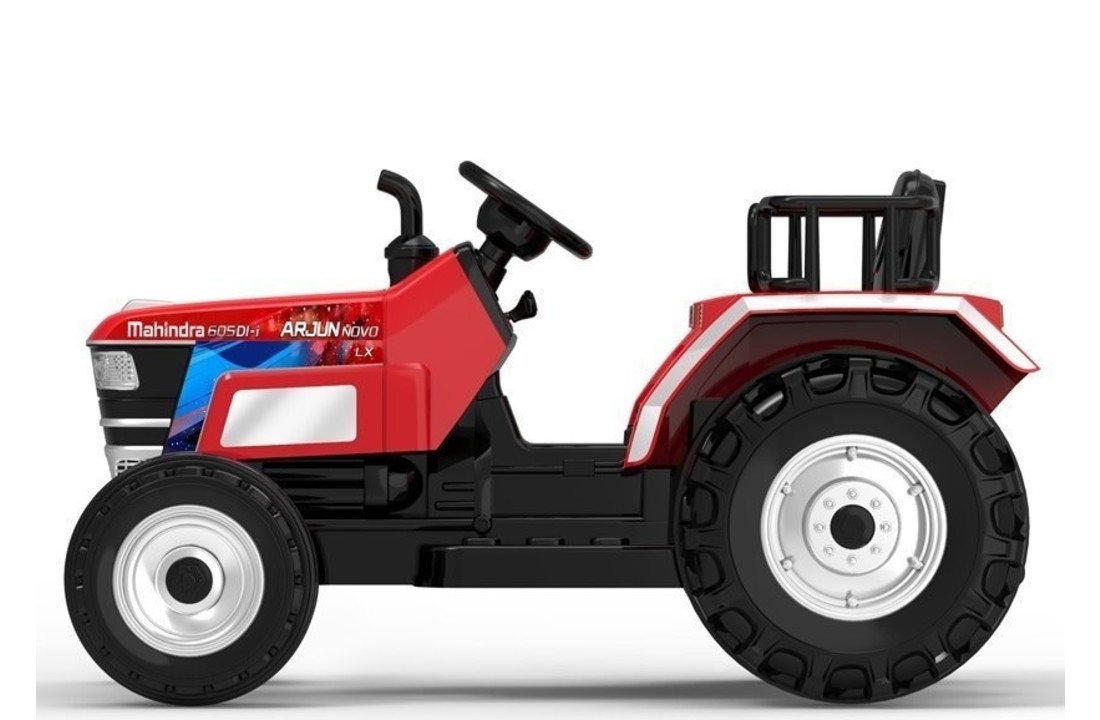 Elektrisch bestuurbare tractor met en afstandbediening - rood