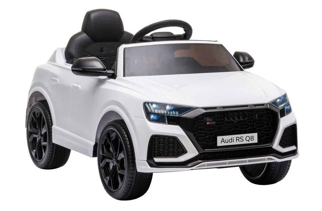 Audi RS Q8 - SUV kinderauto - elektrisch bestuurbaar - wit