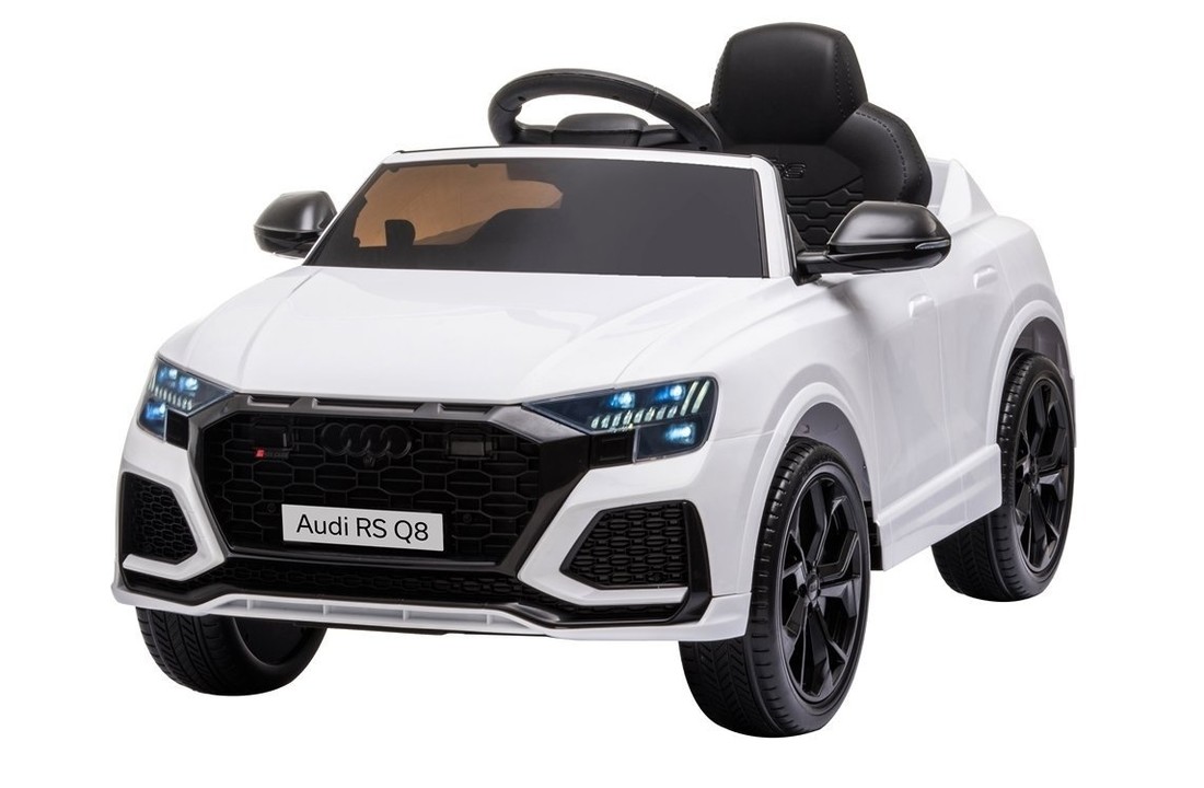 Audi RS Q8 - SUV kinderauto - elektrisch bestuurbaar - wit