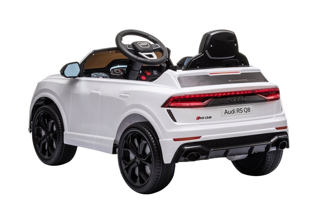 Audi RS Q8 - SUV kinderauto - elektrisch bestuurbaar - wit