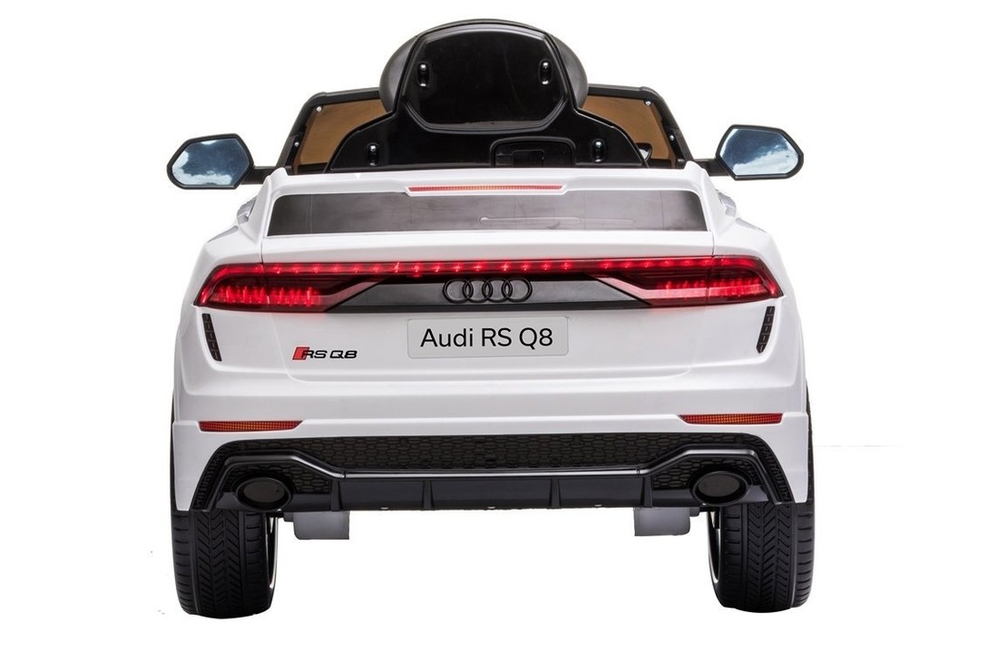 Audi RS Q8 - SUV kinderauto - elektrisch bestuurbaar - wit