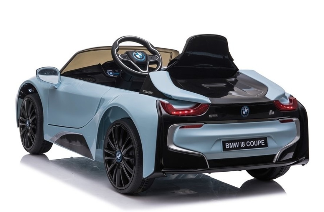 BMW I8 coupé - supercar kinderauto - elektrisch bestuurbaar - blauw