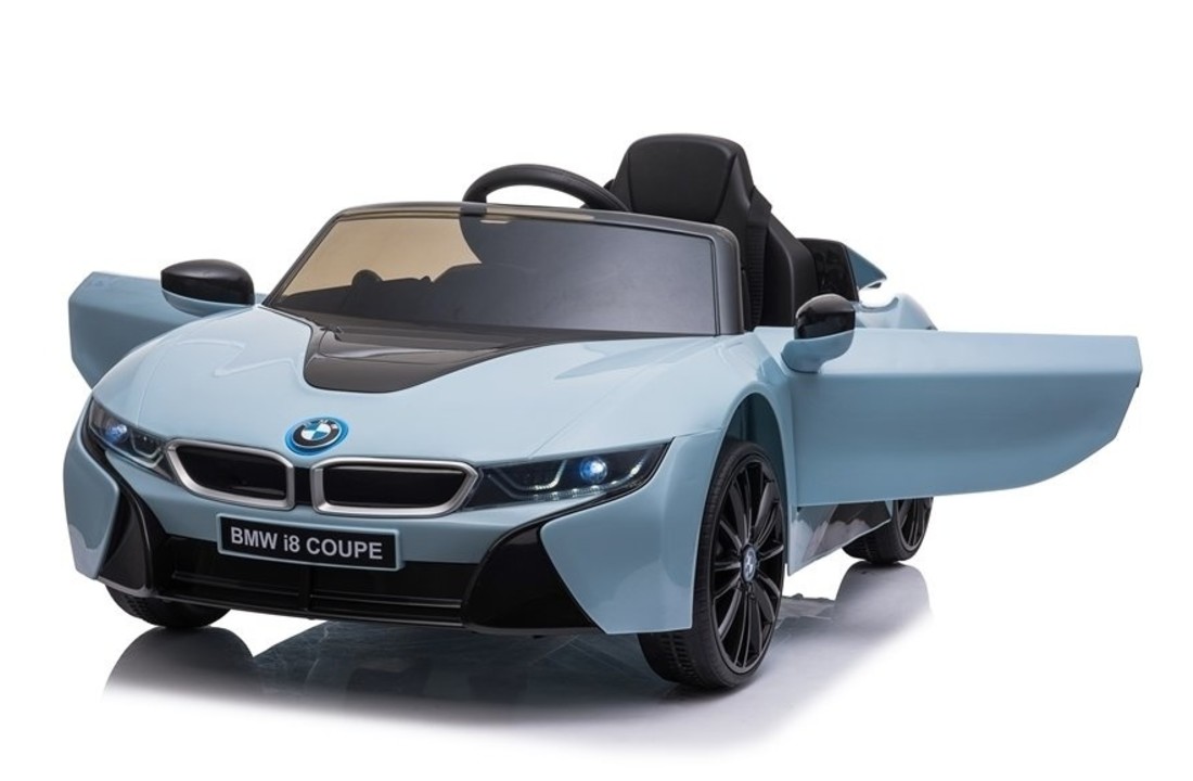 BMW I8 coupé - supercar kinderauto - elektrisch bestuurbaar - blauw