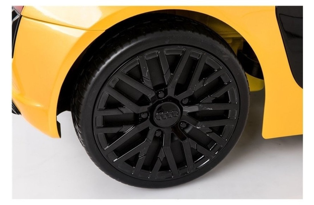 Elektrische kinderauto - Audi R8 Spyder - 2x35W - geel