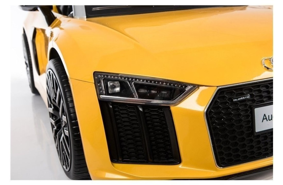 Elektrische kinderauto - Audi R8 Spyder - 2x35W - geel