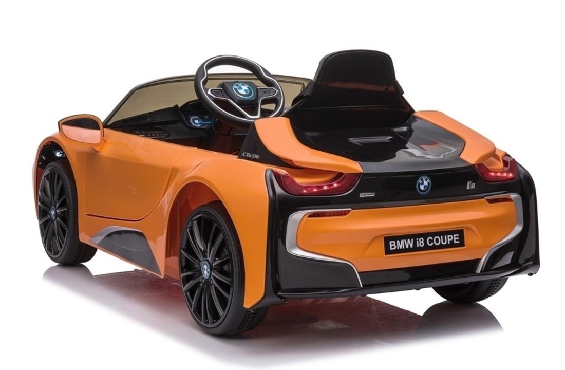 BMW I8 coupé - supercar kinderauto - elektrisch bestuurbaar - oranje