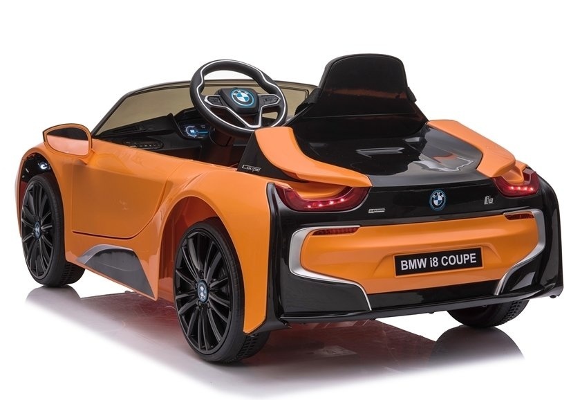 BMW I8 coupé - supercar kinderauto - elektrisch bestuurbaar - oranje