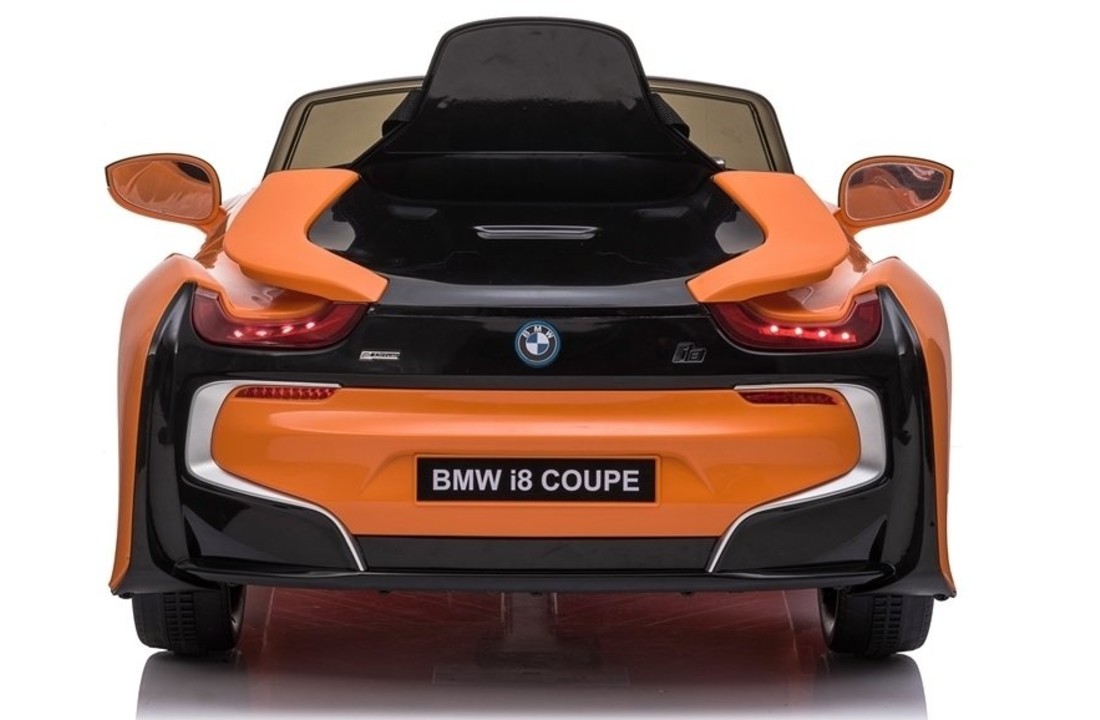 BMW I8 coupé - supercar kinderauto - elektrisch bestuurbaar - oranje