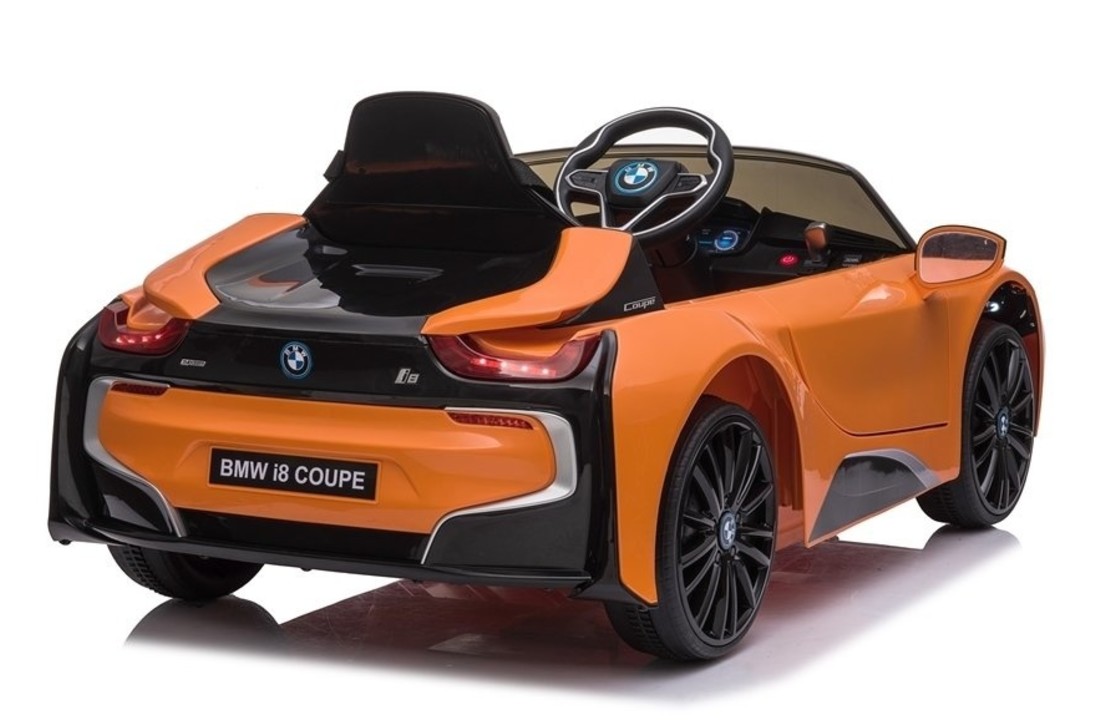 BMW I8 coupé - supercar kinderauto - elektrisch bestuurbaar - oranje