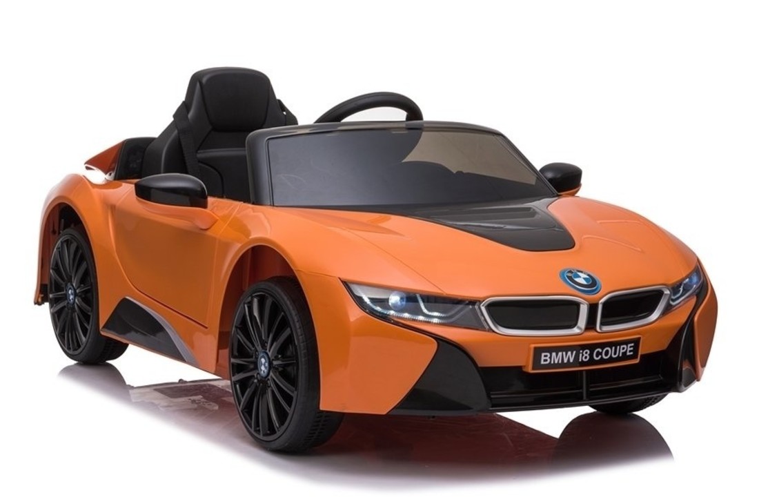 BMW I8 coupé - supercar kinderauto - elektrisch bestuurbaar - oranje