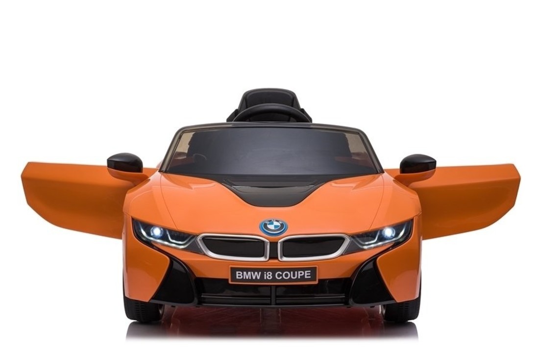 BMW I8 coupé - supercar kinderauto - elektrisch bestuurbaar - oranje