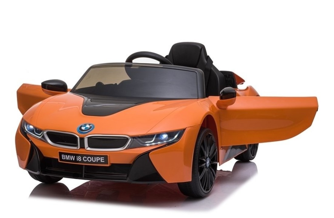 BMW I8 coupé - supercar kinderauto - elektrisch bestuurbaar - oranje