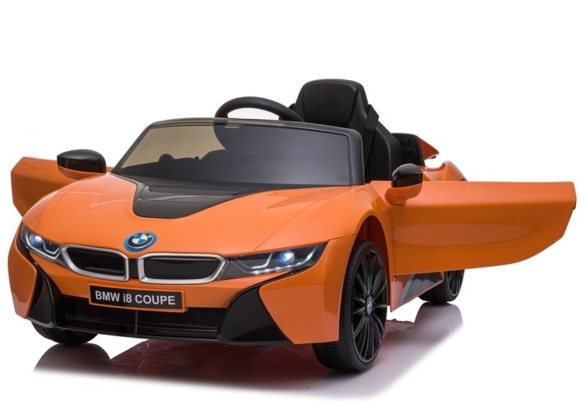BMW I8 coupé - supercar kinderauto - elektrisch bestuurbaar - oranje